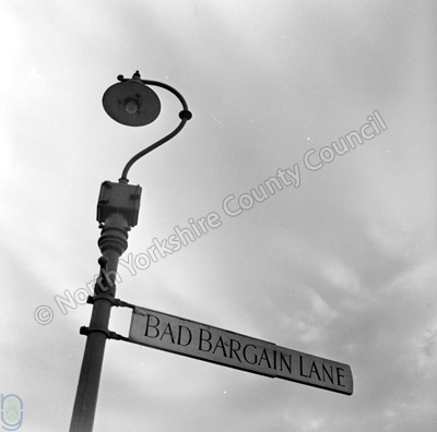 Bad Bargain Lane, Sign, York